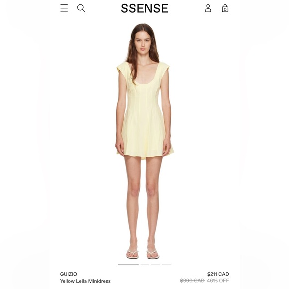 Guizio Dresses & Skirts - New GUIZIO LEILA MINI DRESS in HONEY BUTTER Size XS